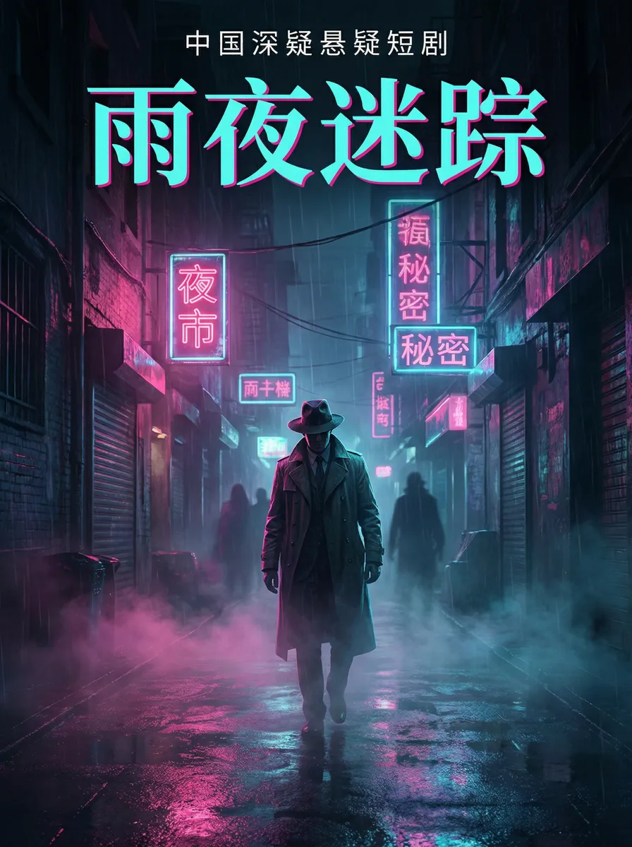 美女光屁股 悬疑追踪短剧 - 雨夜迷踪海报